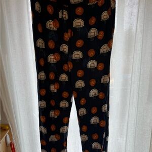 Posh Peanut Black Basketball Print Pajamas